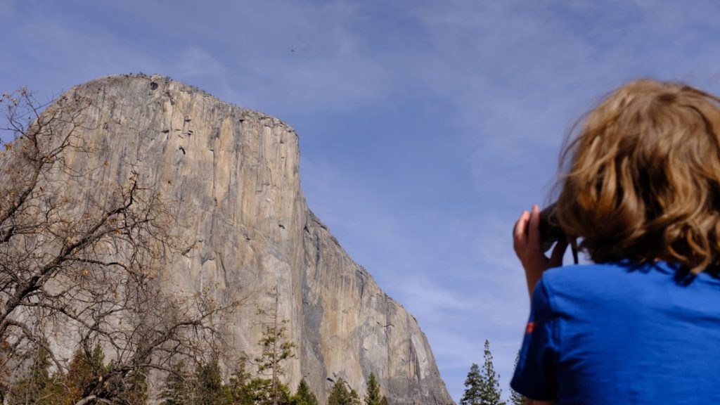 Looking for climbers on El Capitan
