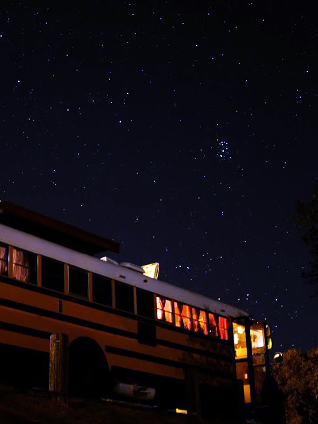 Skoolie night sky
