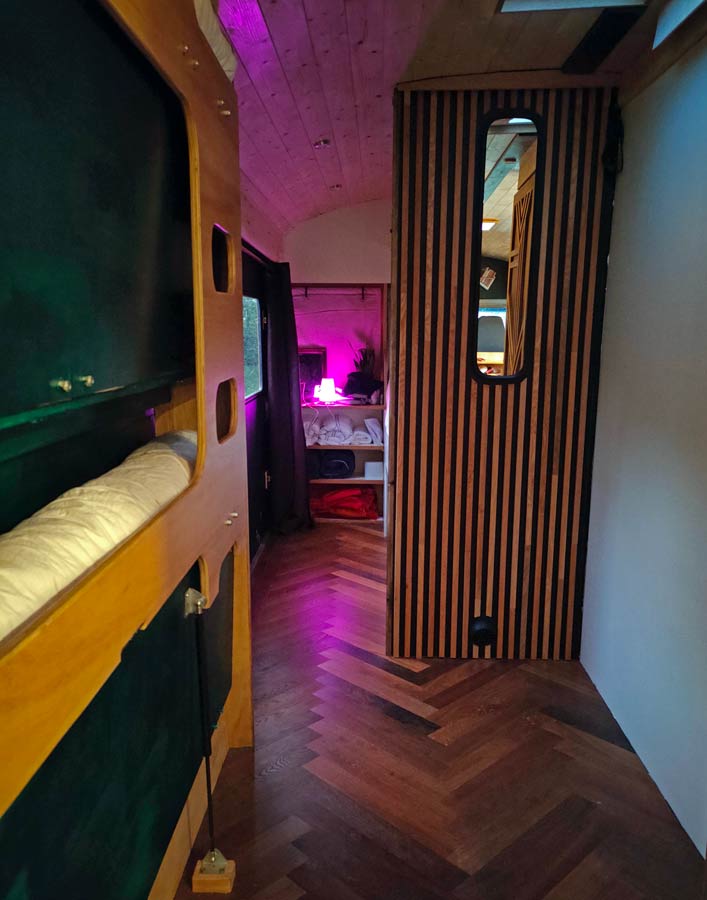 School bus conversion accommodation