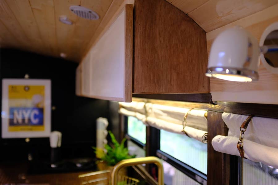 kitchen detail skoolie