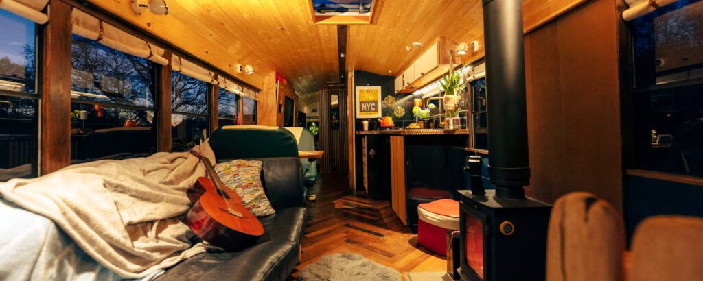 Converted bus hotel