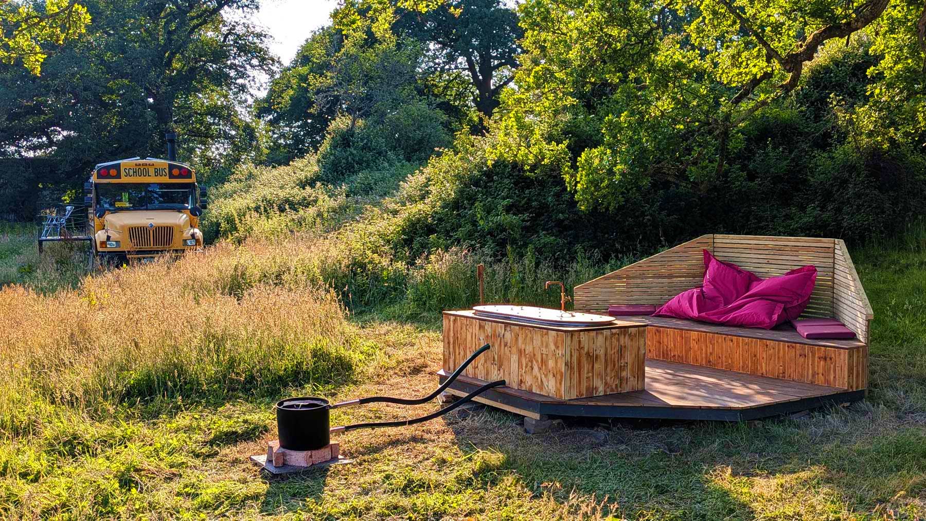 skoolie glamping sussex
